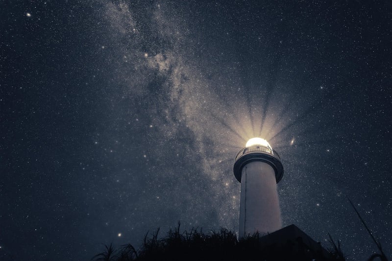 Stargazing in nature