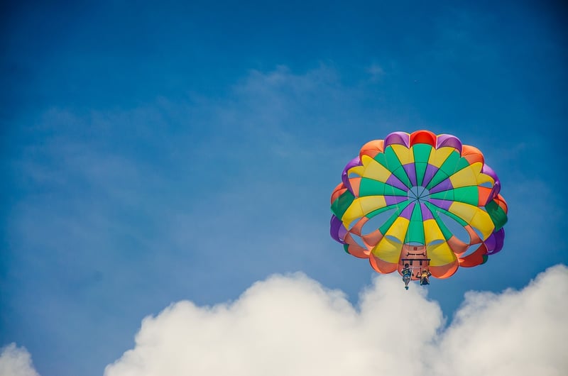Skydiving from a plane